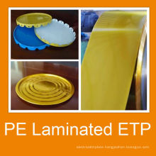 PVC Matt Light Gloss Laminated Tin plate for paint can body and cap